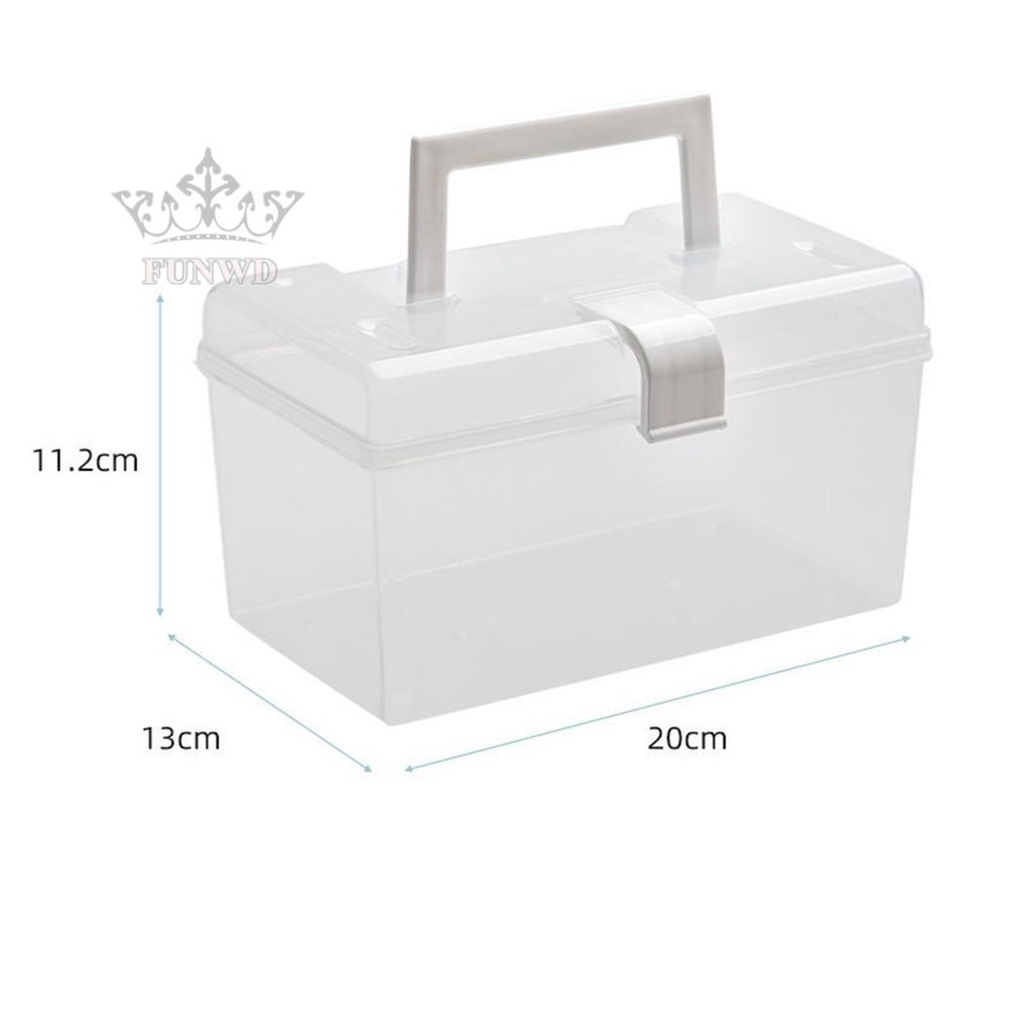 Hộp Đựng Khẩu Trang Cỡ Lớn Chống Bụi Có Tay Cầm Tiện Dụng