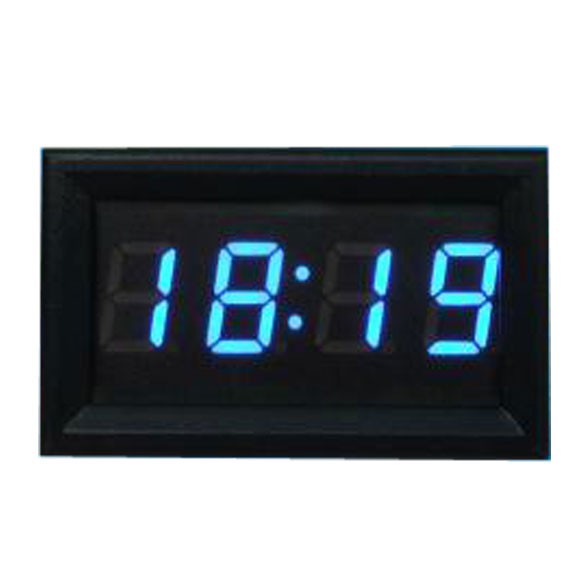 Đồng hồ điện tử màn hình LED 4 chữ số 0.4inch kích thước 48×29×21mm dành cho xe hơi/xe mô tô