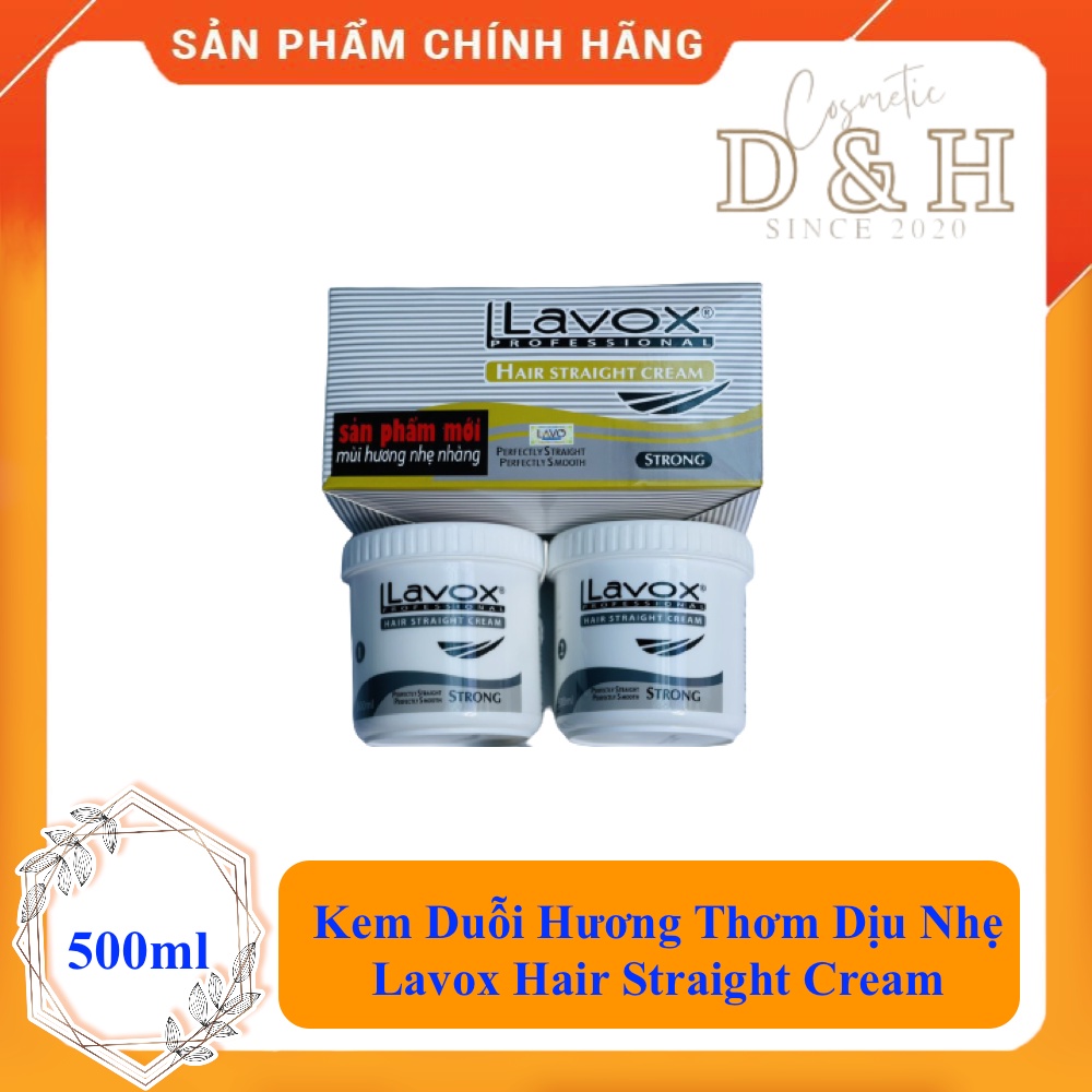 Kem Duỗi Hương Thơm Dịu Nhẹ - Lavox Hair Straight Cream 500mlx2 tiện dụng, tạo 1 mái tóc duỗi hoàn mỹ