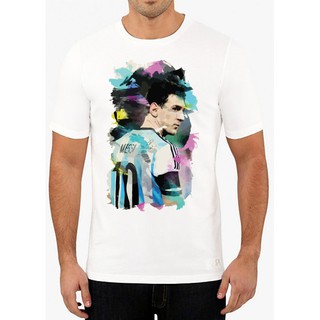 Áo Thun Bóng Đá In Hình Cầu Thủ Argentina MESSI