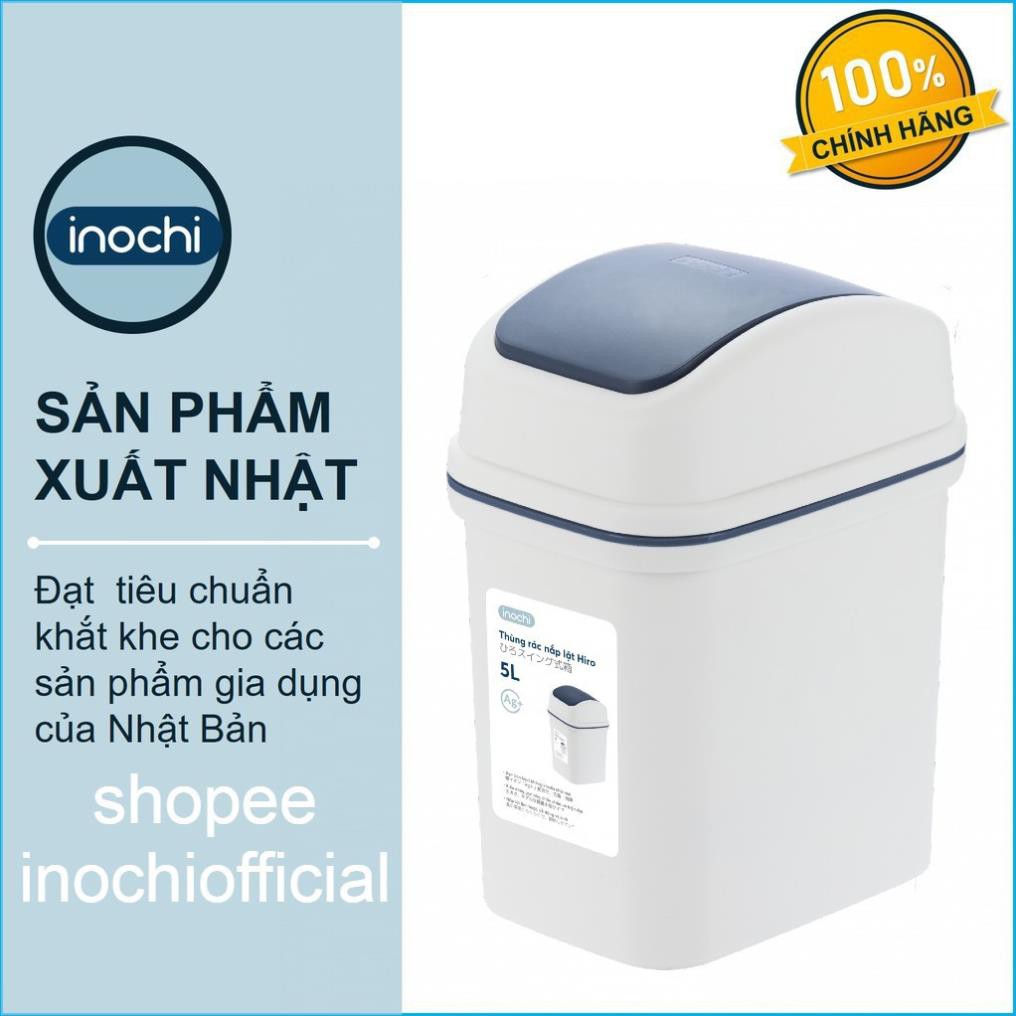 Thùng rác nắp lật Inochi 5L TIÊU CHUẨN NHẬT