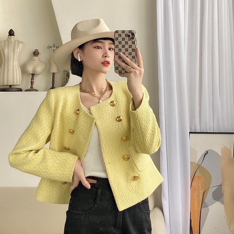 Áo khoác dạ tweed SẴN cao cấp siêu dày dặn