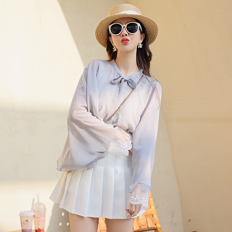 Áo Choàng Chống Nắng Bằng Lụa Lạnh Bảo Vệ Khỏi Tia Cực Tím Khi Đi Xe Máy Cho Nữ Sự Bảo Vệ