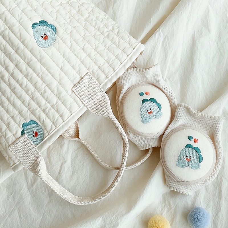 Túi Đựng Đồ Dùng Thêu Họa Tiết Độc Đáo Thiết Kế Gọn Nhẹ Tiện Dụng Cho Mẹ Và Bé