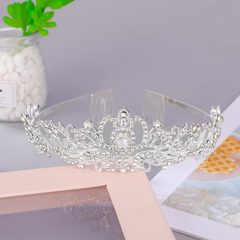 Vương Miện Đính Đá Pha Lê AB Hình Vương Miện Dành Cho Nữ