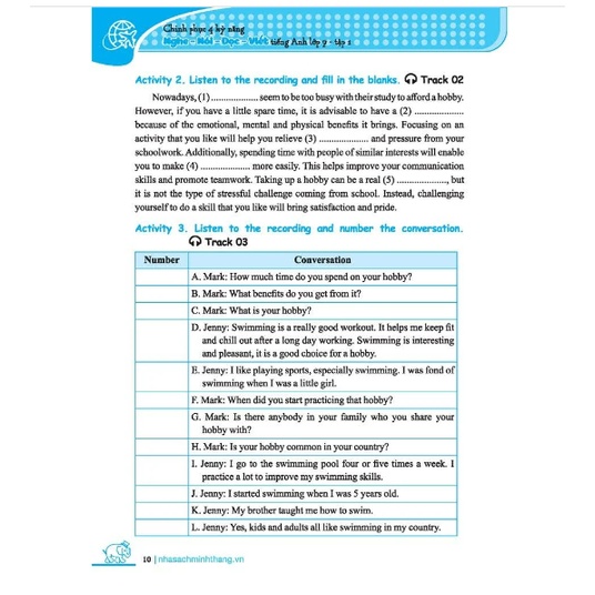 Sách - GLOBAL SUCCESS Chinh phục 4 kỹ năng tiếng anh nghe - nói - đọc - viết lớp 7 tập 1