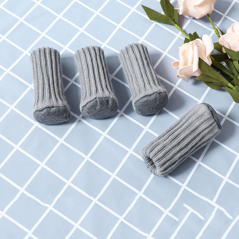 Vỏ bọc chân bàn ghế bằng len dệt kim chống trượt chống trầy