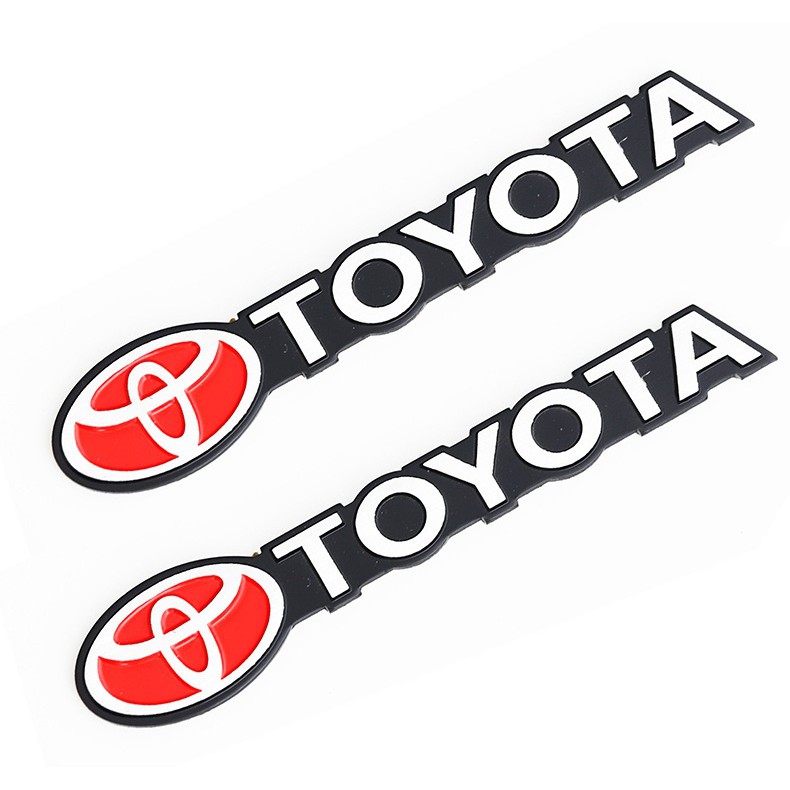 Tem Chữ TOYOTA dán trang trí Ô tô cao cấp