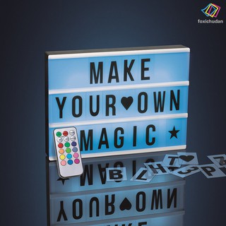 Hộp đèn LED 173 kèm remote điều khiển kí tự chữ trang trí