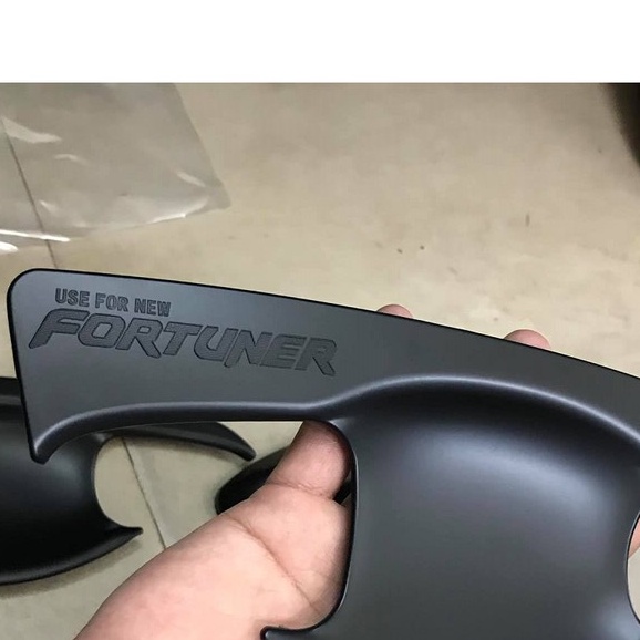 Ốp Tay Nắm, Hõm Cửa Xe Toyota Fortuner 2017- 2021, 2022 Hàng nhựa màu Đen Cao Cấp