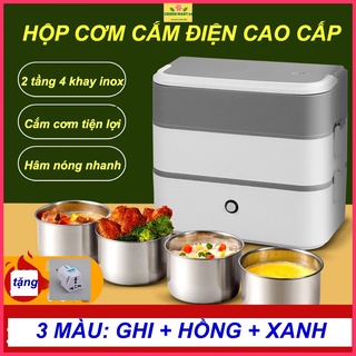 Hộp cơm cắm điện cao cấp, hộp cơm hâm nóng, nấu cơm tiện lợi