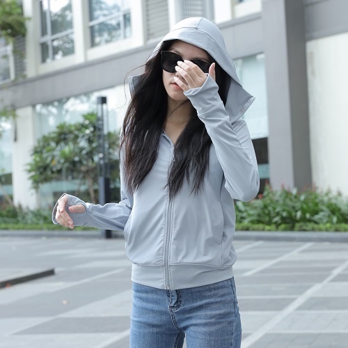 Áo khoác chống nắng chất liệu vải đặc biệt khả năng chống tia UV cao không bí mồ hôi Áo khoác nữ dành cho mọi lứa tuổi