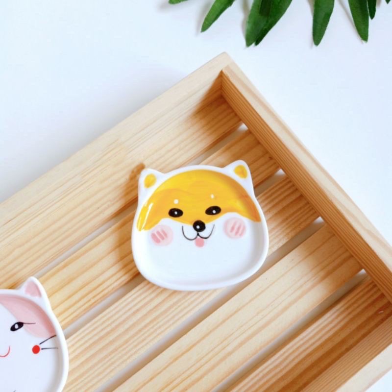 Đĩa sứ hình con vật dễ thương cho bé ăn dặm - Bát chén sứ