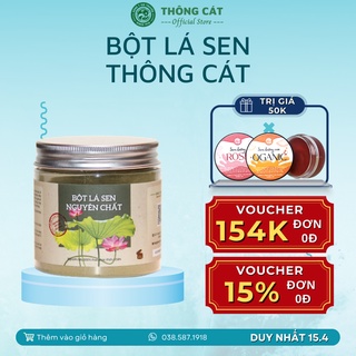 Bột lá sen nguyên chất THÔNG CÁT ổn định huyết áp, giảm cholesterol