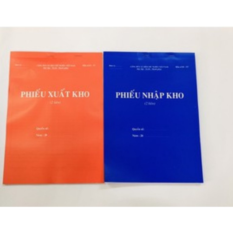 Phiếu nhập kho /xuất kho A4 2 liên 100 tờ