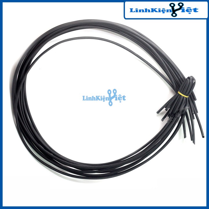Bộ 10 Ống Gen Co Nhiệt Cách Điện, Mỗi Ống Dài 1m ( Đen )
