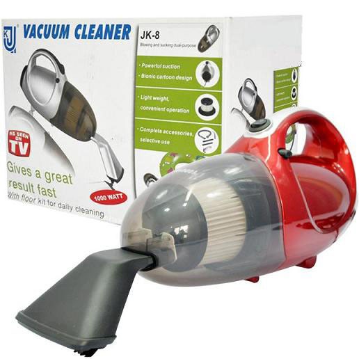 MÁY HÚT BỤI CẦM TAY HÚT VÀ THỔI VACUUM CLEANER JK-08 ( ĐỎ )