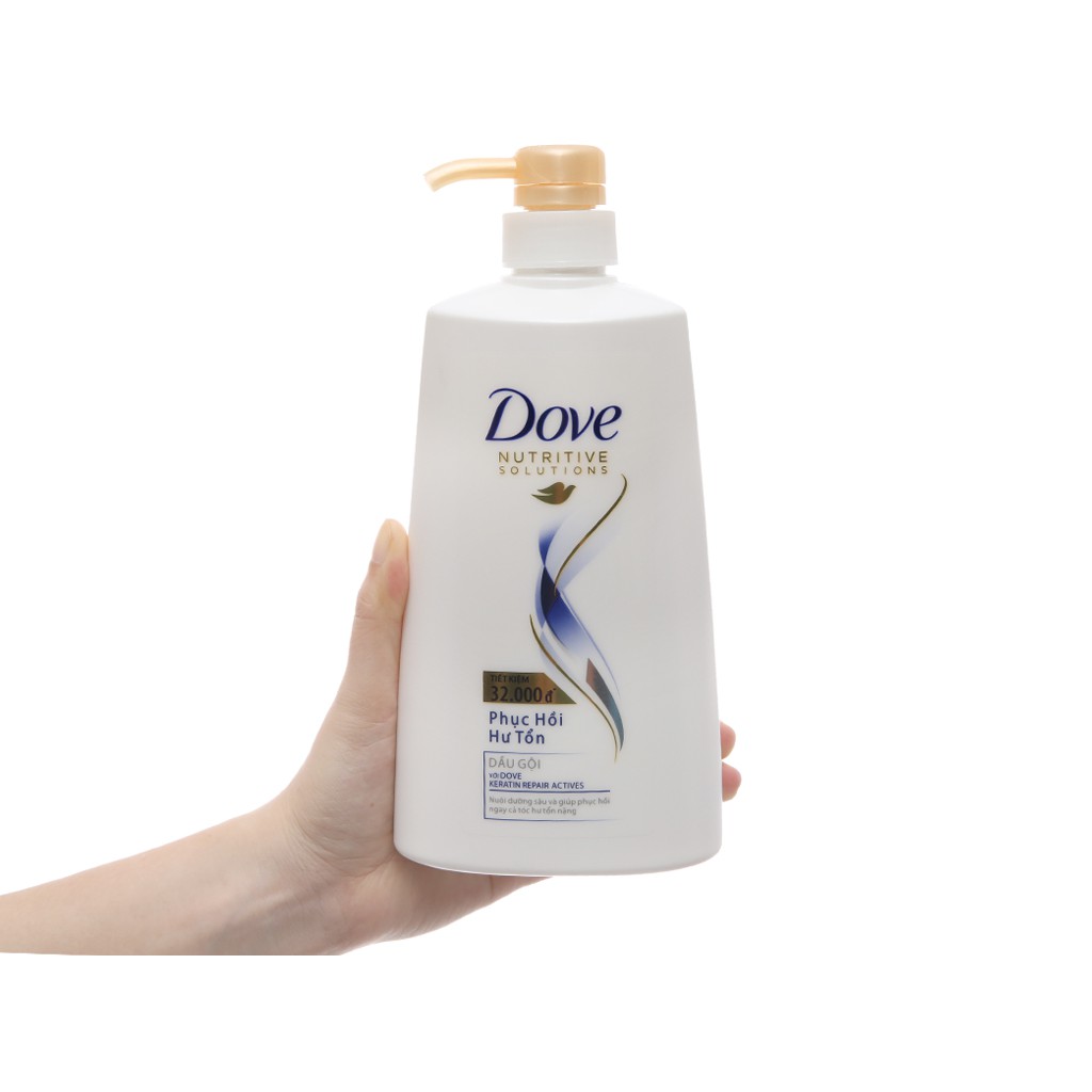 Dầu gội DOVE 650g phục hồi hư tổn