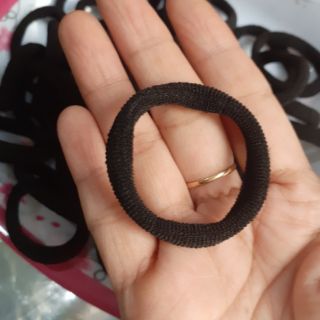 Túi 50/100 Dây cột tóc trơn trơn bản nhỏ (rộng 3.5-4cm)