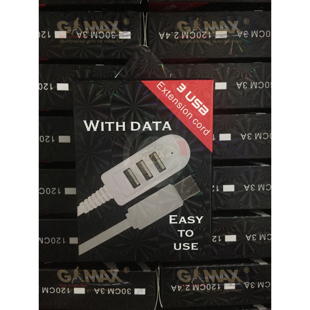 ✔ CÁP 3 CỔNG USB ( 30cm ) & ( 120cm )