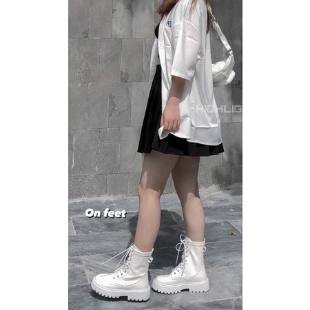 GIÀY BOOTS CỔ CAO DÂY NỮ