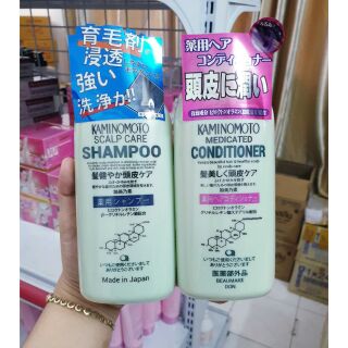 BỘ DẦU GỘI + XẢ KAMINOMOTO - KÍCH THÍCH MỌC TÓC VÀ NGĂN NGỪA RỤNG TÓC