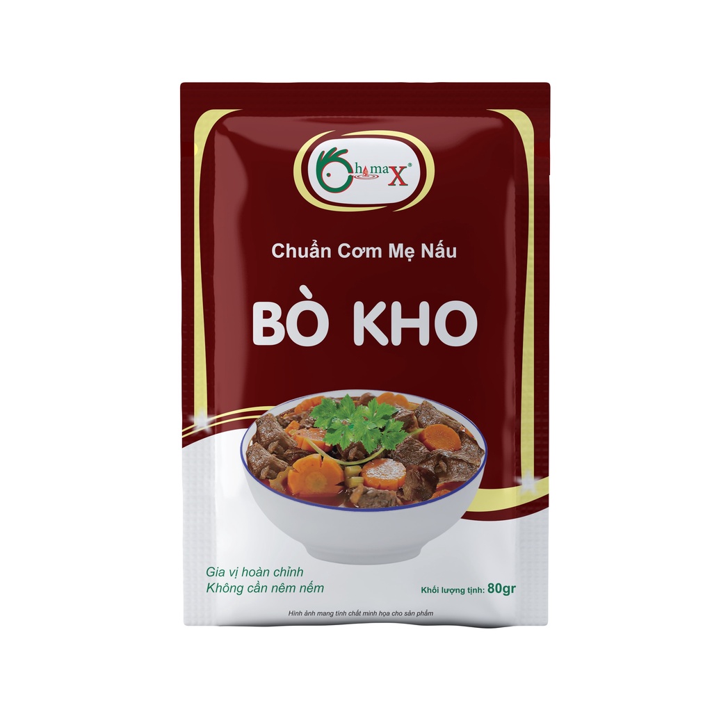 Bò Kho Gia Vị Hoàn Chỉnh CHIMAX - Chuẩn cơm mẹ nấu - Bò Kho gói 80g