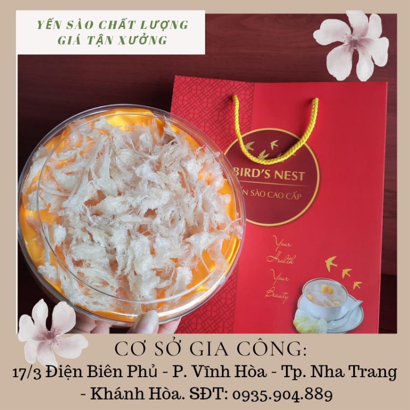 50gr Chân yến rút lông/chân yến đã làm sạch lông tặng đường phèn, táo đỏ