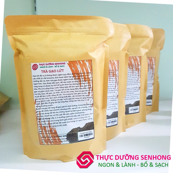 Trà Gạo lứt rang (1kg) Gạo lứt đỏ vụ 6 tháng rang củi theo phương pháp thực dưỡng Ohsawa | BigBuy360 - bigbuy360.vn