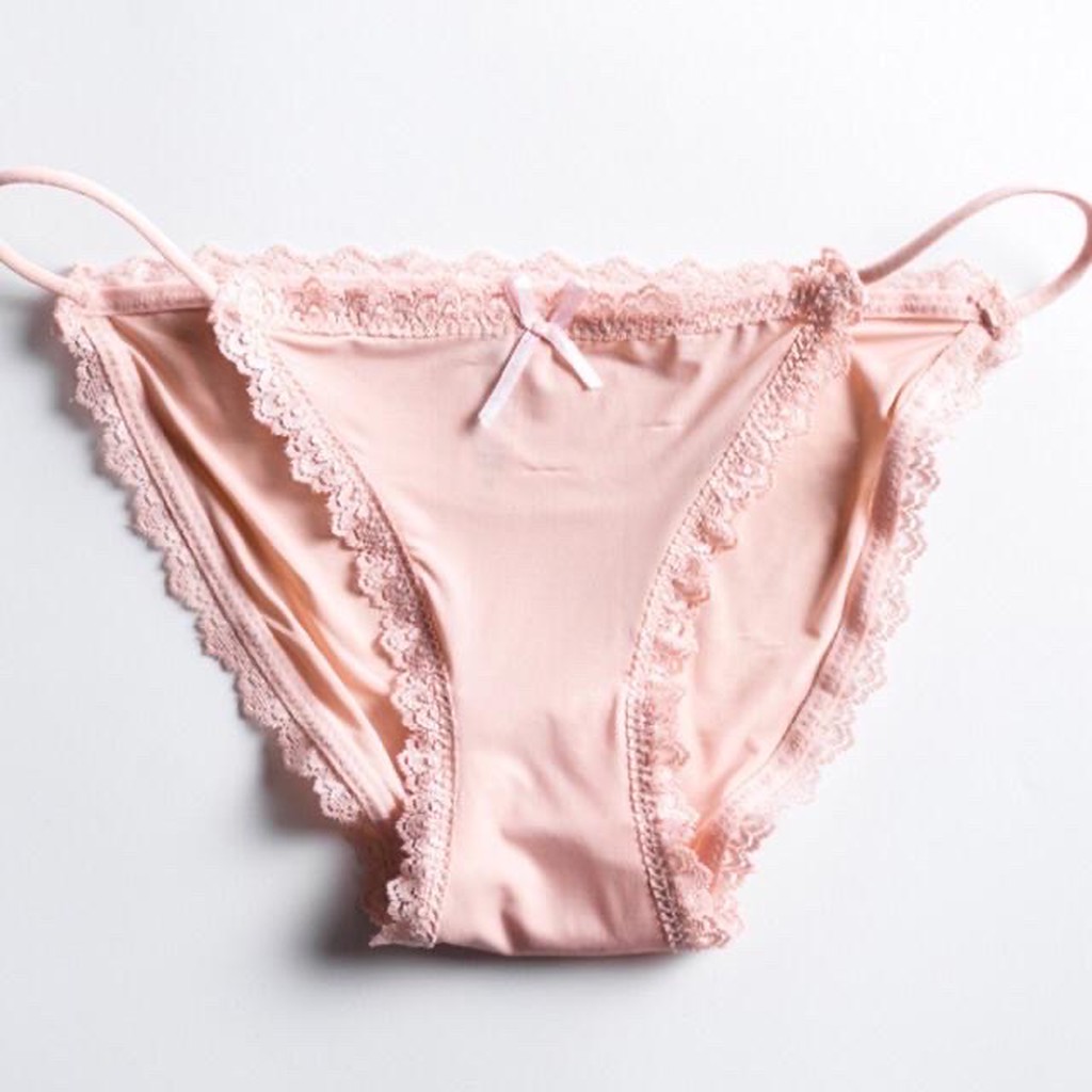 Quần Lót Lụa Sữa Dây Mảnh Sexy Siêu Mát Co Giãn Nhiều