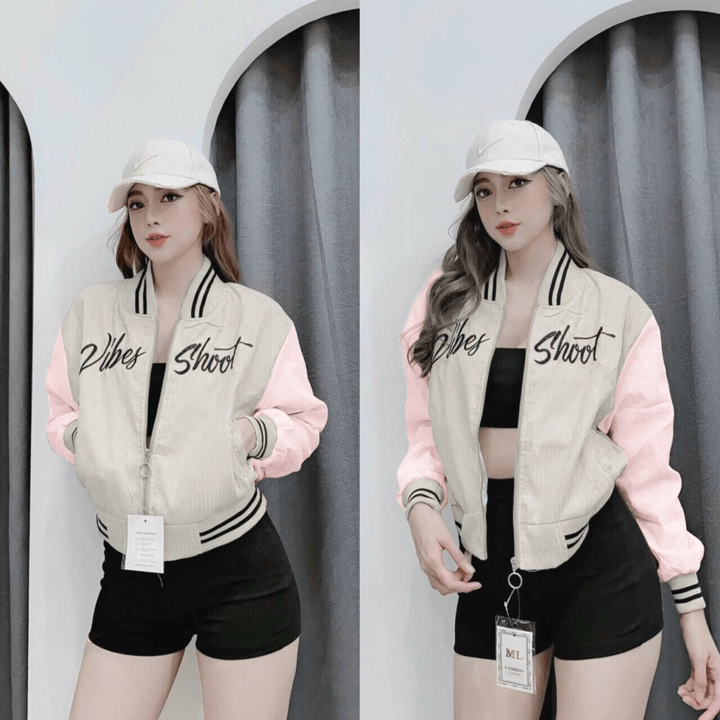 ÁO KHOÁC NỈ DÙ 2 LỚP NỮ THỜI TRANG CỰC XINH XẮN , THỜI TRANG HOTTREND 2022 KME FASHION