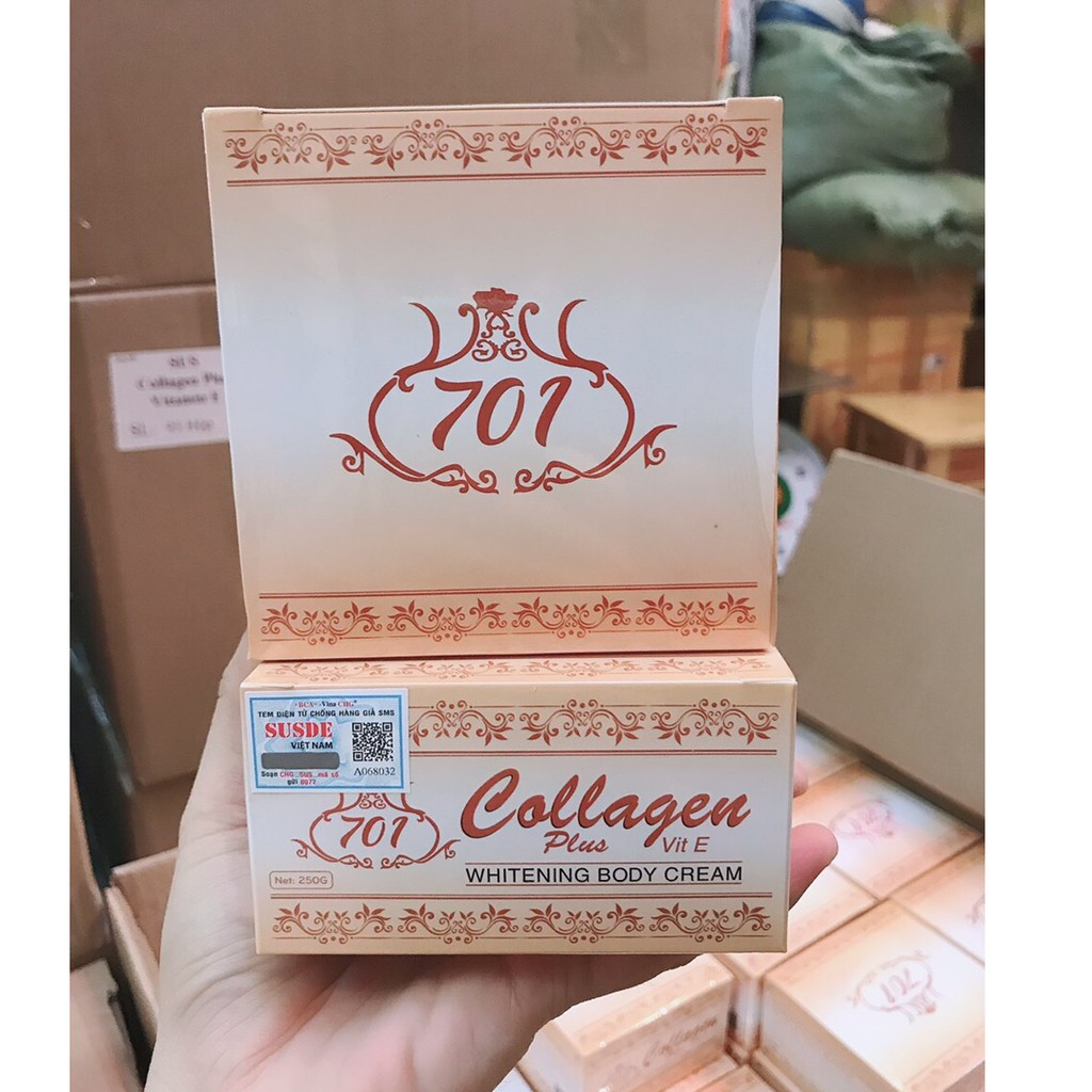 (  CHÍNH HÃNG ) collagen plus vit e 701 body 250gr - KEM BODY