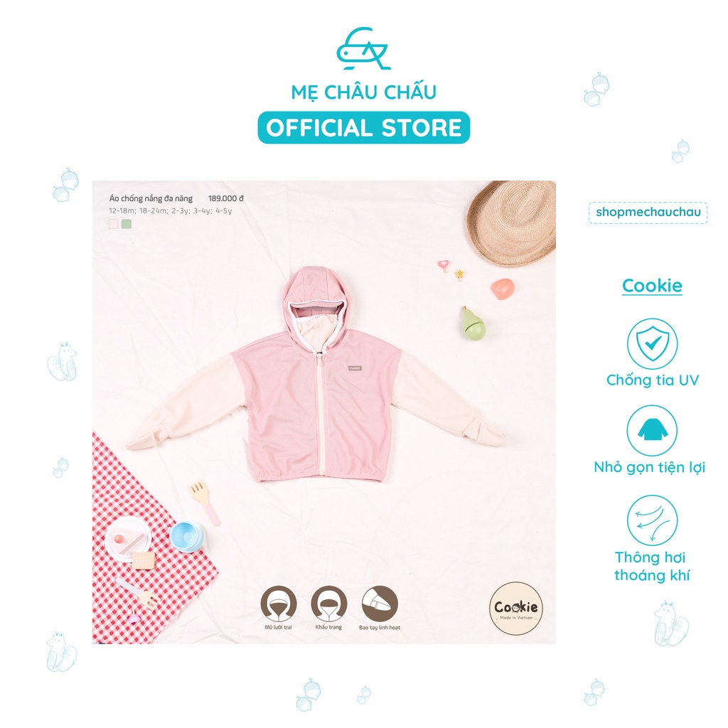 [FULL] Cookie Áo Chống Nắng Cho Bé Chất Vải Cotton (Size 12 tháng đến 5 Tuổi)