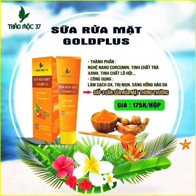 Sữa Rửa Mặt GoldPlus  Thảo Mộc 37