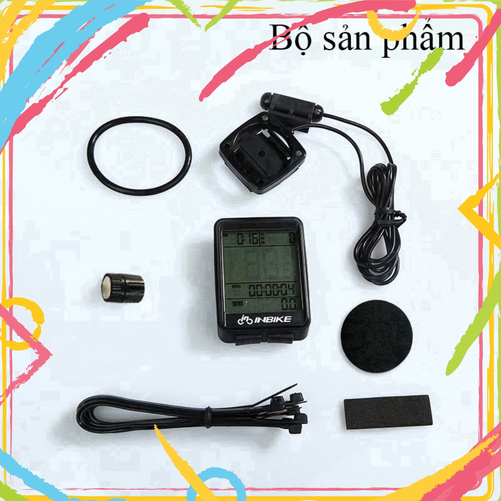 EWD DXV Đồng hồ đo tốc độ và khoảng bí quyết INBIKE không thấm nước IPX6 với đèn LED xanh ban đêm phục vụ xe đạp 12 EW