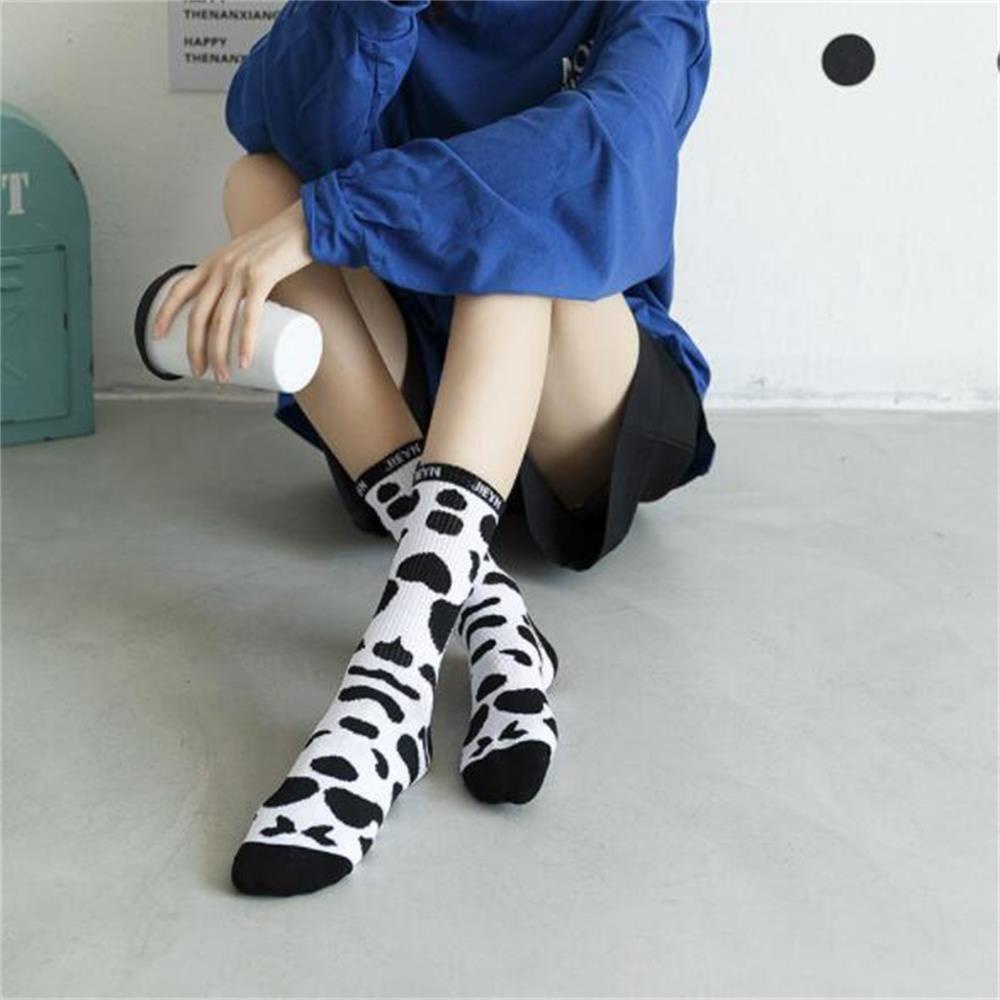 Rowans Vớ Bò Harajuku Unisex Mềm Mại Cho Người Lớn Tuổi Teen