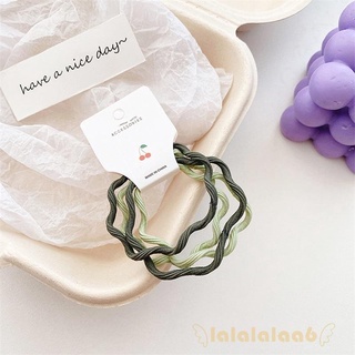 Laa6-4 Miếng Co Giãn Tóc Scrunchies Thời Trang Dây Buộc Tóc Sóng