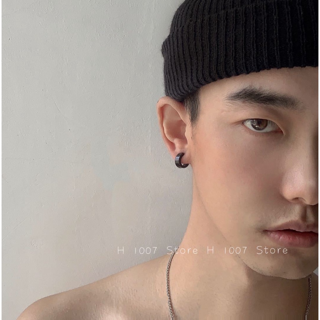 Khuyên Tai Dạng Kẹp Không Cần Xỏ Lỗ Phong Cách Hip Hop Hàn Quốc Đơn Giản Cá Tính Cho Cặp Đôi