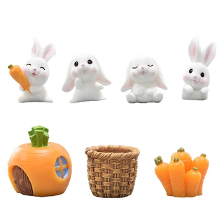 Mô Hình Thỏ Cà Rốt Hoạt Hình Trang Trí Vườn