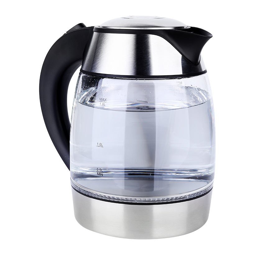 Ấm điện đun nước siêu tốc thủy tinh Lock&amp;Lock 1.8 lít - Công suất 1850W - Đế xoay 360 độ có đèn led báo