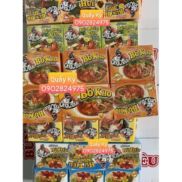 Viên gia vị nấu bún bò huế, bún riêu cua, phở bò, hủ tiếu nam vang , bò kho Ông Chà Và