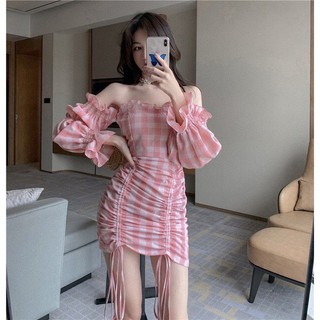 Đầm Trễ Vai Nữ Tính Ulzzang