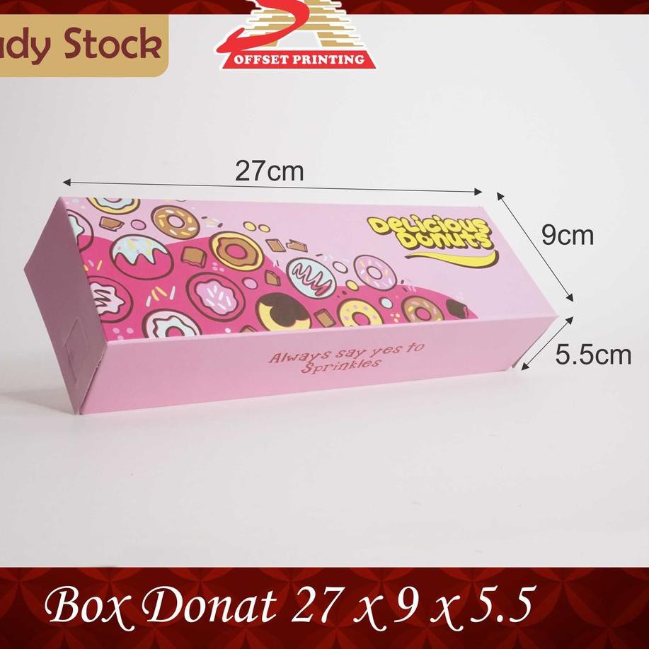 Hộp Đựng Bánh Donut 27x9 X 5.5