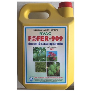 Fofer 909 - phân bón dạng nước - thùng 5 lít