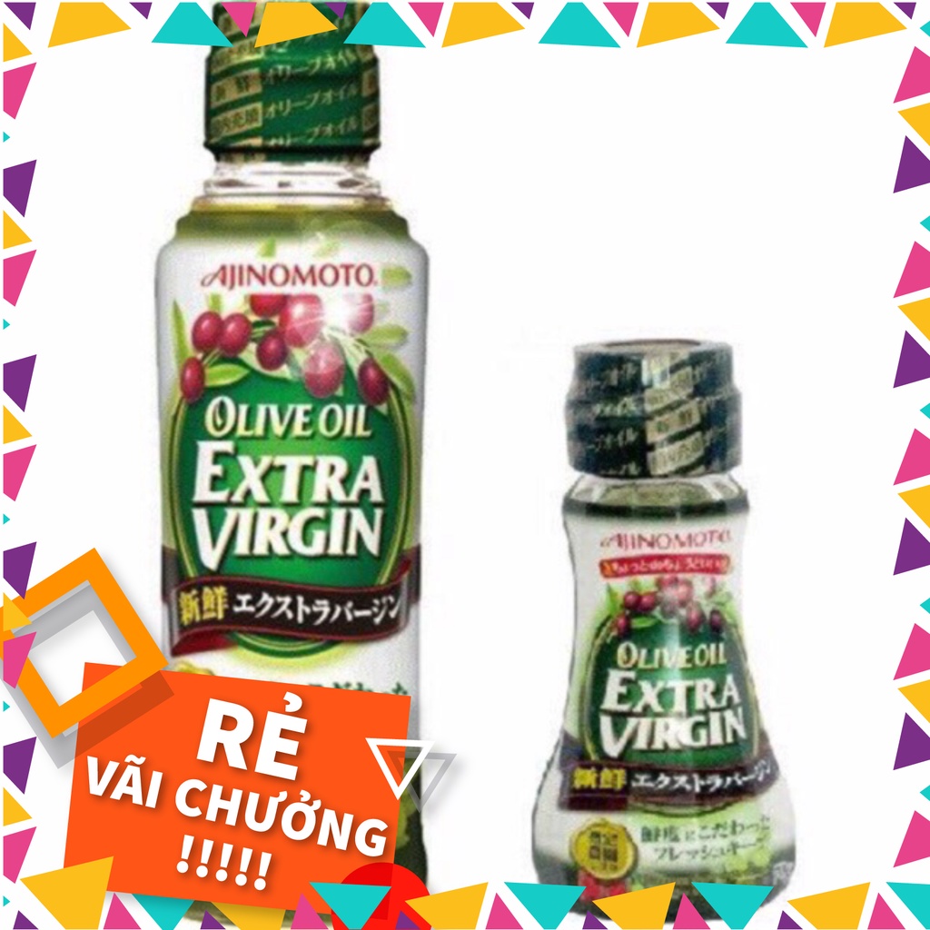 Dầu Olive Extra Virgin Ajinomoto Nhật Bản nguyên chất loại 70g/ 200g( Date: 8/2022)