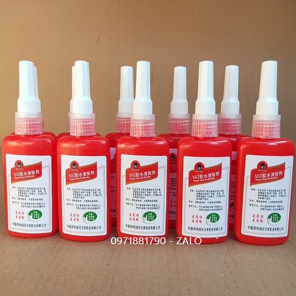 Chất tẩy keo dán sắt - tẩy keo 502 trên mica và alu