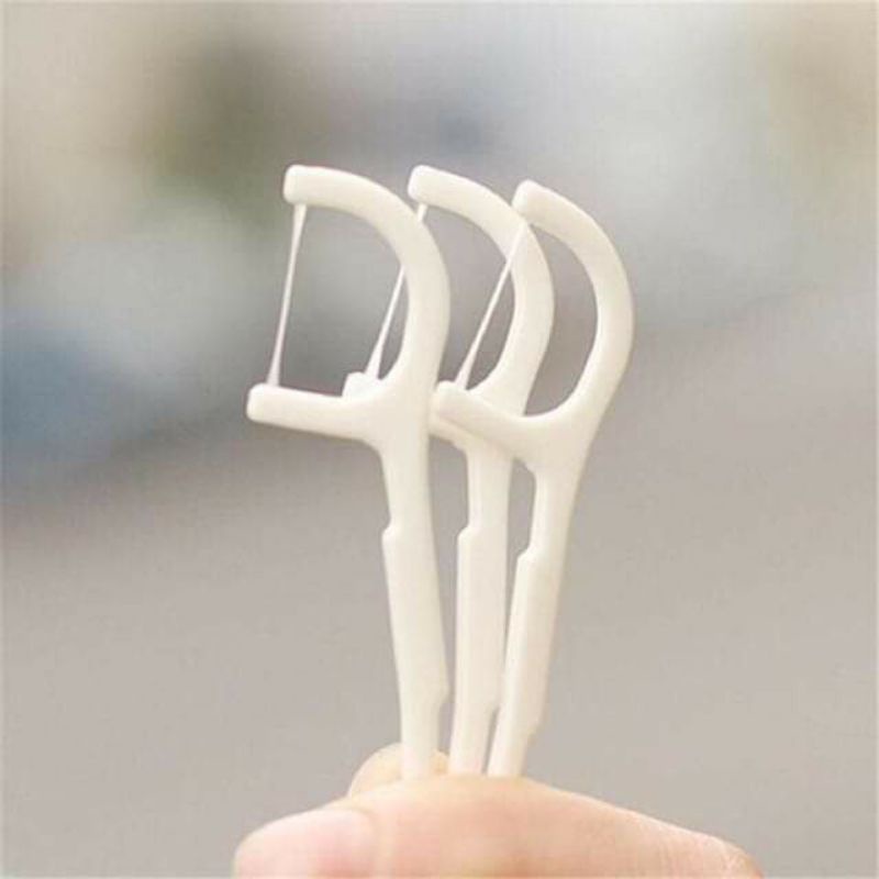 Tăm chỉ nha khoa Hakka Nhật Bản gói 80 cây vệ sinh kẽ răng