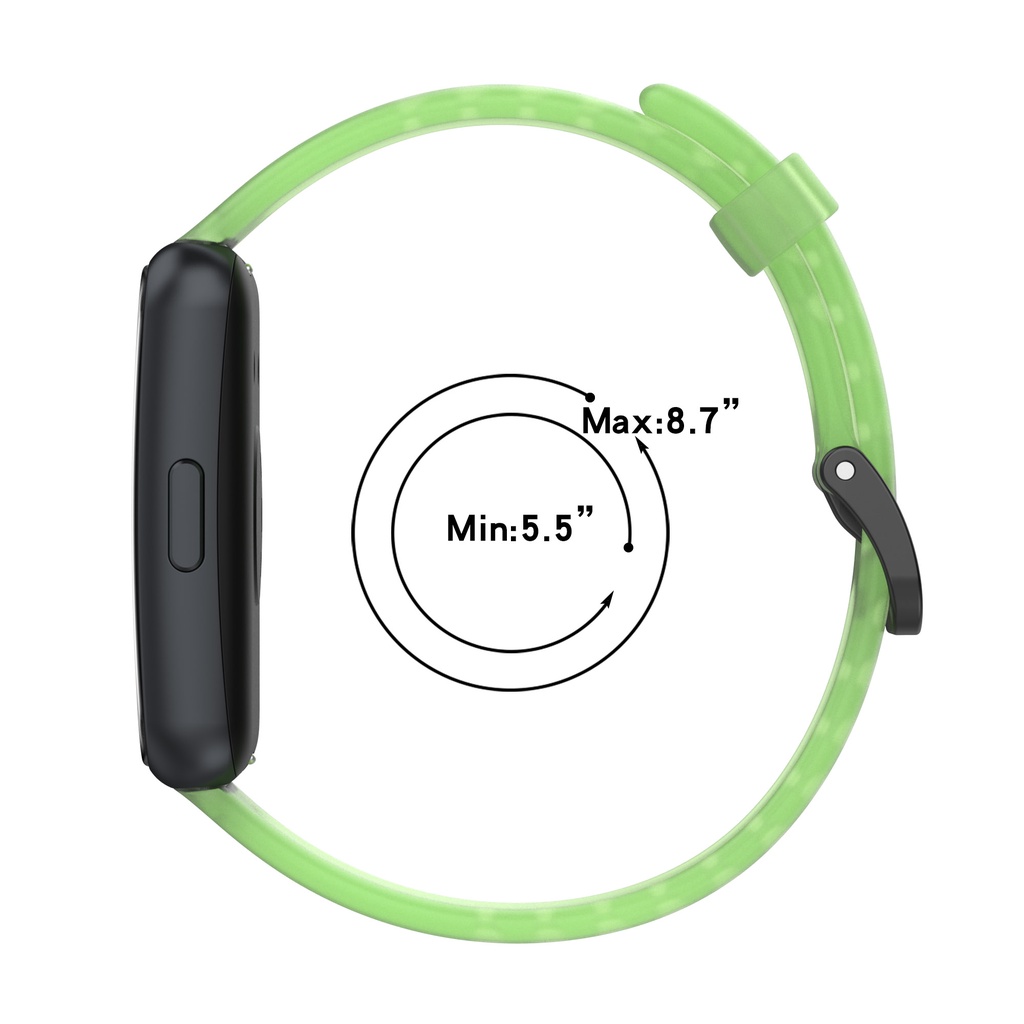 Dây Đeo Silicon Mềm Trong Suốt Chống Nước Cho Đồng Hồ Thông Minh Huawei band 7