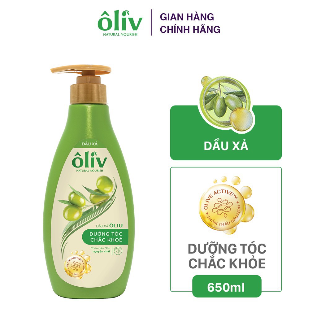 Dầu Xả Ôliv Natural Nourish Dưỡng Tóc Chắc Khỏe Chai 650ml