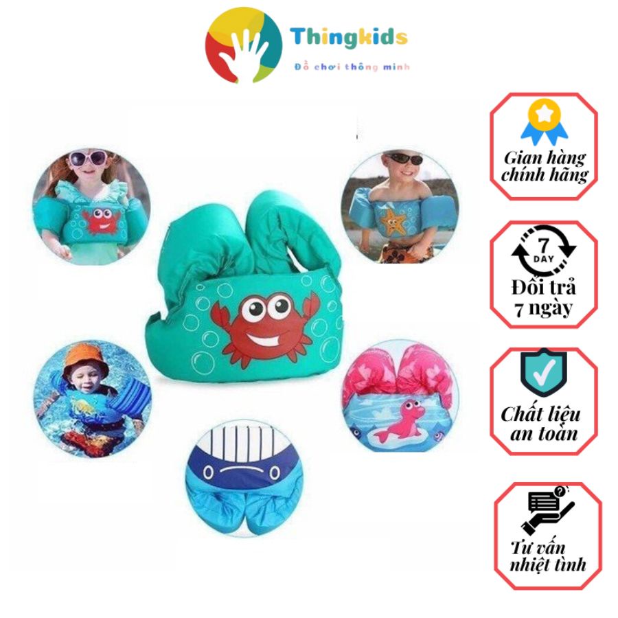Phao bơi đỡ ngực kèm phao tay cho bé - Thingkids